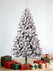 UMIND Hot Selling New Upgrade Basic Flocking Snowflake Artificial Christmas Tree Full PVC Hot Products