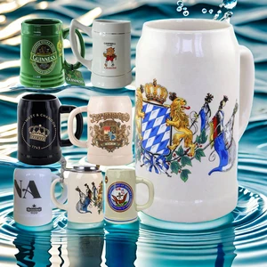 Oktoberfest Custom Ceramic Sublimation Beer Mug With Handle Beer Festival Promotional German Stein Simple White Funny Vintage