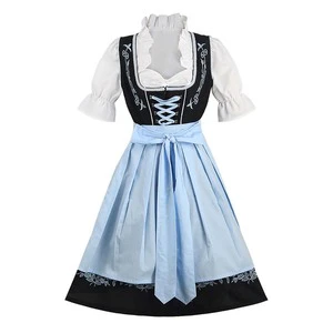 Women's Halloween Carnival Party German Bavarian Oktoberfest Dirndl Beer Festival Costume TRAD-006