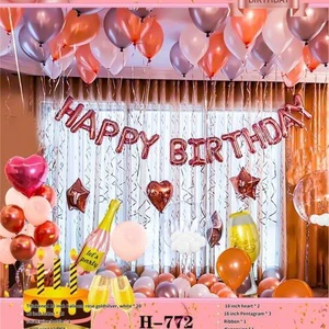 Huaien Factory Colorful Party Balloons Adults Kids Helium Metallic Indoor Living Room Decoration Supplies Birthday