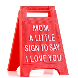 Gift for Mom Mini Sign Valentine's Decoration Anniversary Present Unique Mother's Day Birthday Gift for Desk Decor Novelty Sign