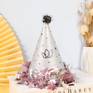 High-end Birthday Hats for Children and Adults Festival Party Supplies Baby Birthday Star Birthday Hats