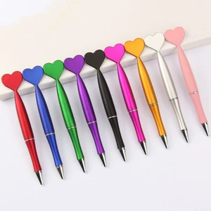 Creative Heart-Shaped Butterfly Five-Pointed Star Flower Plastic Logo Pen 1.0mm Promotional Pens Valentine's Day Gift Cartoon