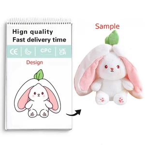 Hot New Product Stuffed Animals Strawberry Carrot Rabbit Fruit Plush Toy Cute Rabbit Easter Bunny Cotton Doll