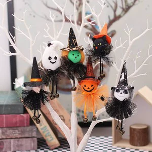 New product - Halloween venue decoration props - Cartoon-style dress hangers, bell ornaments, pumpkin witch hanging pieces