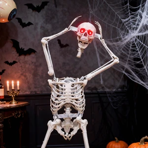Animatronic Models Ghost Model Zombie Halloween Party Lights Fabric Ghost Skull Outdoor Scene Arrangement