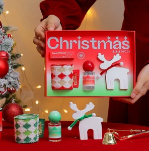 Christmas Easter Father's Day Aroma Gift Set Non-Toxic Environment-Friendly Soy Wax Candle Ornaments Reed Diffusers Handmade