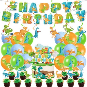 Jungle Party Dinosaur Birthday Party Supplies Birthday Decoration Sets Birthday Decor for Kids