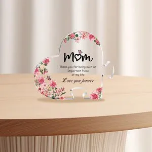 Thank You Gift for Mom Mothers Day Gifts for Mom Acrylic Heart for Mother Birthday Christmas Gift for Mommy Retirement