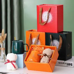 Customizable Mug Towel Set Unique Women's New Year Christmas Souvenir Wedding Guests Return Gift for Father's Day Graduation