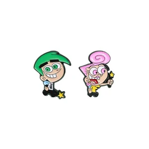 Custom Cartoon Characters Funny Enamel Pins Women's Brooch Backpack Clothing Badges Jewelry Accessories Silk Screen New Year