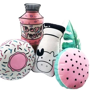 New Products Thanksgiving Factory Supply Pet Shape Snack Animal Cartoon Customer Furry Body Throw Shape Pillow