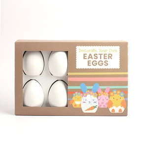 BespritGift Easter DIY Gift Set Hand-painted Colorful Eggs Handmade Cartoon Bunny Chick Easter Egg Toys Gift Items for Kids