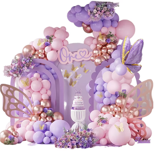 Party Balloons Pink Purple Balloon Chain Set Party Decorations Wedding Birthday Balloon Combination