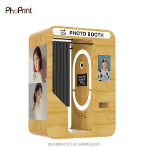 Detachable Retro Wooden Vintage Selfie Wedding Event Party Photo Booth Kiosk
