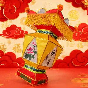 Large Traditional Chinese Red Silk Halloween Mask-Breathable Trendy Full Face Customizable Design ISO Certified