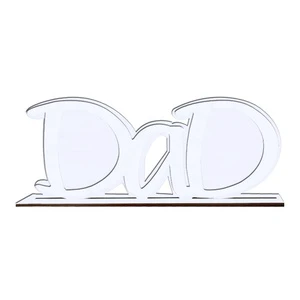Father's Day Gift DIY Customized Logo DAD Photo Frame Sublimation Blank DAD Sign Plaque
