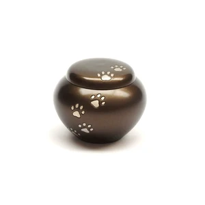 Cremation Urn Vase Solid Brass Silver-Plated Handcrafted Memorial Ashes Urn for Honoring Loved Ones