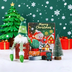 Fancy Cross Border Christmas Gift Set with Customized Paper Car Cup Gift Box Christmas Tree Decoration Lights