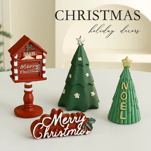 Hot Selling Christmas Gifts Creative Resin Crafts Micro Landscape Ornaments Christmas Decorations for Indoor/Outdoor Use Kraft