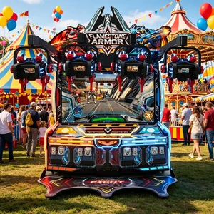 LEON SHOOTING ARMOR Carnival Street Fair Exclusive Coin Operated Shooting Arcade Machine 2-4 Player Immersive Simulation Game