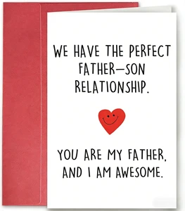 Father's Day Greeting Card for Dad From Son, Funny