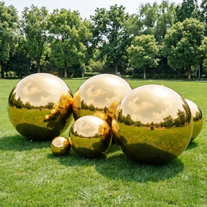 Giant Outdoor Inflatable Mirror Ball Air Balloon PVC Hanging Sphere For Wedding Party Decor