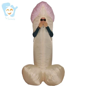Funny Halloween Costumes Fat Inflatable Penis Costumes for Adults