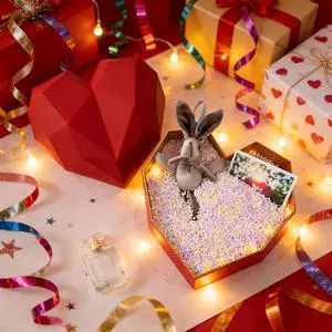 Luxury Romantic Valentine's Day Clothing Gift Box Exclusive Biodegradable Heart Shaped Red Matte Lamination Ideas Gift Box