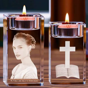 Hot Sale 80mm Tealight Holder Wedding Decoration First Communion Gifts Table Centerpieces Crystal Crafts Candle Holder WDY0456