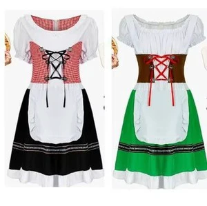 Women's Traditional German Bavarian Beer Girl Costume Sexy Festival Carnival Dress for Parties