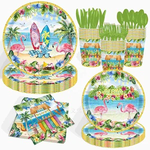 Hawaii Tropical Summer Seaside Birthday Party Party Supplies Themed for Summer Kids Celebration Event