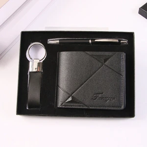 Men Business Gift Set Wallet Leather Strap Watch Valentine's Day Father's Day Christmas Present Luxury Fashion Accessories