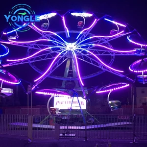 Manufacturer Amusement Park Attraction Paratrooper Double Flying Carousel Twister Ride
