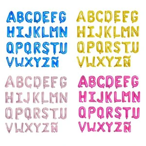 Wholesale 16 32 40 Inch Gradient New Year Anniversary Mylar Aluminum Helium Decorations Birthday Party Letter Foil Balloons