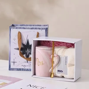 Promotional Wedding Valentine's Day Gift Box Set Bridesmaid Towel Mug Cup Souvenirs Guests Women's Birthday Christmas/Graduation