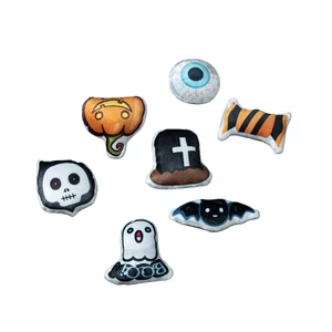Halloween Pet Product Set Pumpkin Skull Squeaker Toy for Puppy Cat Halloween Plush Pet Toys