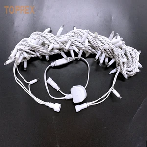 Commercial Grade IP65 Waterproof LED String White Rubber Cable Fairy Lights for Outdoor Festival Wedding Holiday Carnival Decor