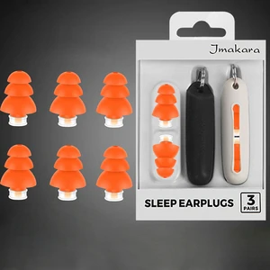 Imebobo Professional Noise Resistant Silicone Cylindrical Earplugs Foldable Intrinsically Safe for Swimming Music Festival
