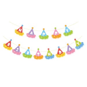 Happy Birthday Flag Banner Children's Birthday Party Decoration