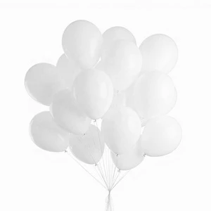 12 inch Matte White Baby Adult Happy Wedding Birthday Christmas Decorative Party Supplies Favour Round Latex Balloon Ballon