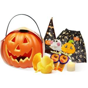 Sweet Kids Halloween Fruity Gummy Candy Large Pumpkin Jar Gift Box 99% Juice Mango
