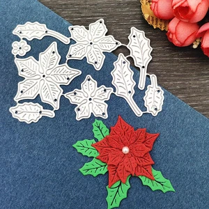 Floral Set Scrapbook & DIY Embossing Cutting Dies Carbon Steel Parent-child Crafts Flower & Leaf Shapes