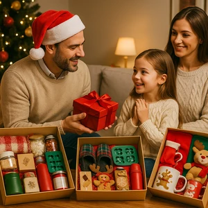 Christmas Promotional Gift Sets Custom Logo Holiday Merchandise Souvenirs For Family Celebrations Party Gift Items