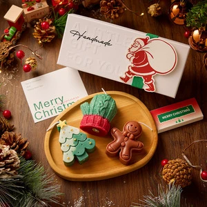 Wholesale Christmas Tree Deer-Shaped Scented Aromatherapy Candles Soy Wax Candle Set