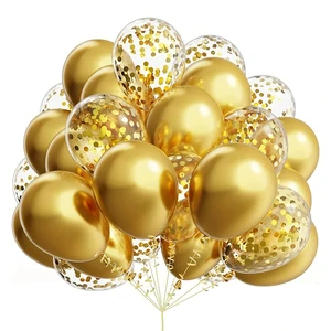 30pcs/set Metallic Chrome Balloons Confetti Latex Ballon Macaroon 12inch Wedding Birthday Party Decors Adult Baby Shower Globos