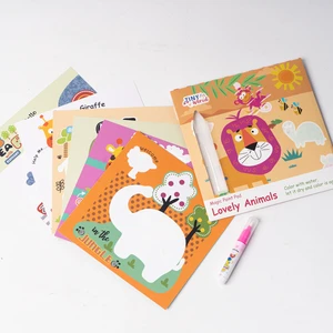Custom Children's Magic Water Reveal Cards Set Coloring Book Toy Mess-Free Drawing Fun Activity For Toddlers