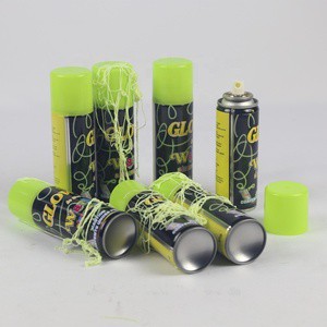 Party Supplies Glow in the Dark Colorful Silly String for Christmas Halloween Wedding Wholesale