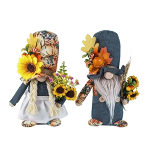 YW-391 Thanksgiving Decoration Turkey Gnome for Home Autumn Fall Thanksgiving Harvest Decorations