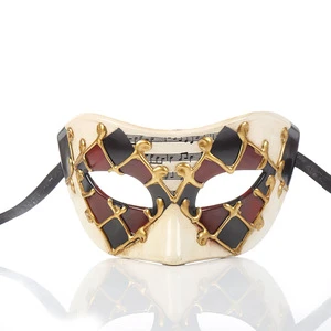 Creative Venice Mask Anti Ancient Flat Head Makeup Ball Mask Halloween Party Mask Origin and Supply